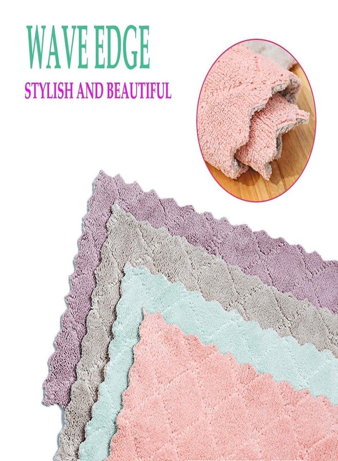 SynSo Microfiber Cloth - Pack of 4 - Soft Highly Absorbent Cleaning Rags, Lint Free - Microfiber Towels for Cars, House, Kitchen, Window (25 x 25 cm) - Image 2